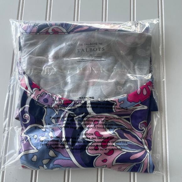 Talbots Size XL Paisley T-Shirt - Picture 8 of 8
